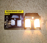 Front view of the Garden Vera solar wall lamp, ready for installation.