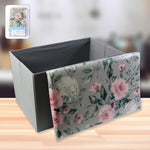 Premium storage organizer box with floral lid designed for home essentials