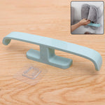 Stylish bathroom featuring the wall-mounted slipper and towel holder by Bathora, enhancing organization.
