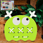 Happy child engaging with the Stitch Mee Kids Puzzle Toy, boosting cognitive skills.