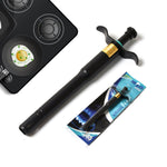 CookAura stainless steel gas lighter featuring an ergonomic handle for comfortable grip.