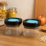 Airtight kitchen storage containers with lock lids for spices and snacks