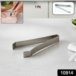 Close-up view of rust-resistant stainless steel fish bone tweezer