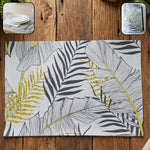 Heat resistant reversible dining placemat protecting table surfaces
