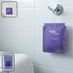 Lavender hanging air freshener gel 10gm in use in small space