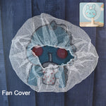 Soft breathable polyester mesh fabric texture of fan cover