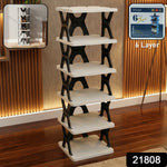 Rectangle shoe rack stand designed for stable compact placement