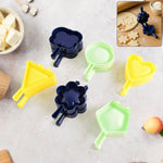 Close-up of a single plastic snack mould, perfect for creative baking.