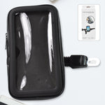 Front view of the sleek weatherproof phone case designed for outdoor cycling.