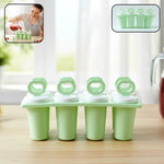 Plastic popsicle mold set for homemade ice treats