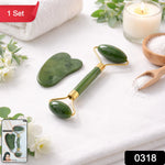 Heart-shaped gua sha massage tool for jawline and neck relaxation