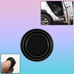 Snap grip style rubber car door protector sticker applied on vehicle door edge