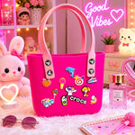 Fashionable tote bag for girls with trendy design