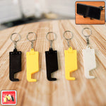 Pocket stand key mate plastic phone holder keychain