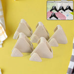 Plastic triangle hanger connector hooks in set of five for closet organization