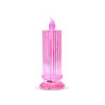 Decorative LED Crystal Candle displayed on a table, adding elegance to any setting.