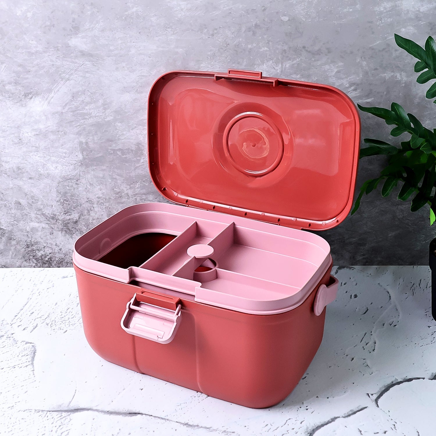 Durable multipurpose storage box with handle for home organization