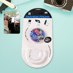 Stylish mobile phone holder with enamel watermelon design.