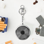 Travel cigarette ashtray keyring lightweight and compact