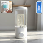500ml wall mount liquid soap dispenser with transparent container showing soap level
