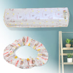 Durable folding fabric air conditioner dust cover fitting a 1.5 ton AC unit