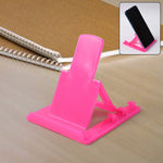 Adjustable plastic mobile phone stand holder in foldable design