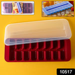 Ice cube tray with leak-proof lid and storage box for kitchen use