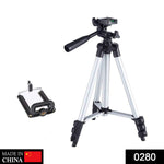 The lightweight Gambit camera tripod shown with its adjustable legs for versatile use.