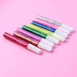 Assorted glitter glue pens in an easy-use pen design for crafts