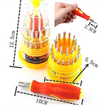 Ergonomic handle and selection of magnetic screwdriver bits from the BoltForce repair tool kit.