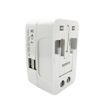 Back view of the Universal Travel Adapter with universal socket.