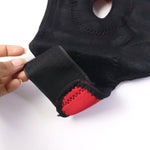 Close-up texture of neoprene elastic material of adjustable knee brace