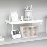 Multi-purpose foldable organizer rack for versatile home storage