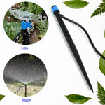 Close-up of the 360-degree adjustable head of the Tidy Roots water dripper.