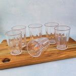 Multipurpose transparent chai pyali glasses for tea, coffee and juice