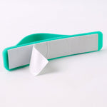 Slim teal green silicone phone finger holder loop