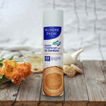 Wonder Fresh Sandalwood Air Freshener bottle shown with natural sandalwood pieces.