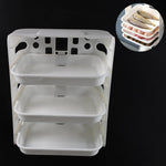 Multi-functional wall-mounted rack for kitchen dishes and food storage