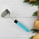 Stainless steel mashing plate and grip of Apex potato masher