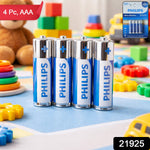 Close-up of AAA battery pack of 4 for remote controls, toys, and clocks