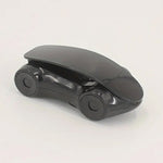 Stylish red sports car phone holder positioned on a car dashboard.