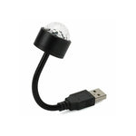 Flexible atmosphere strobe light creating dynamic patterns in a dark room.