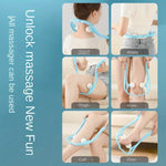 Compact size of the Portable Neck & Shoulder Massager, emphasizing its portability.