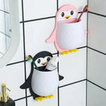 VoltDesk Penguin wall organizer showing scratch-resistant matte finish