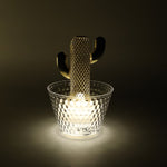 Packaged set of 6 LED flameless decorative cactus candles ready for gifting