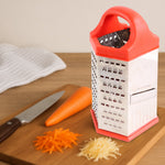 Supermom kitchen box grater made of stainless steel with food-safe plastic accents