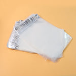 Self-adhesive transparent courier polybag showcasing secure packaging