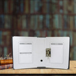 Sturdy button clip box file in a professional setting.
