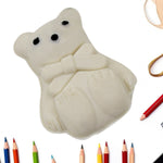 Creative animal-shaped eraser with bright colors, a fun school accessory.