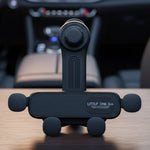 Compact design of car mobile phone holder mounted on air vent